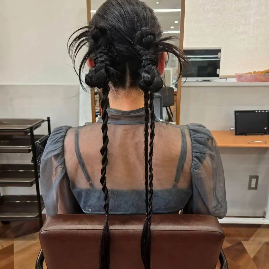 結婚式ヘアセットツインカチ盛り!